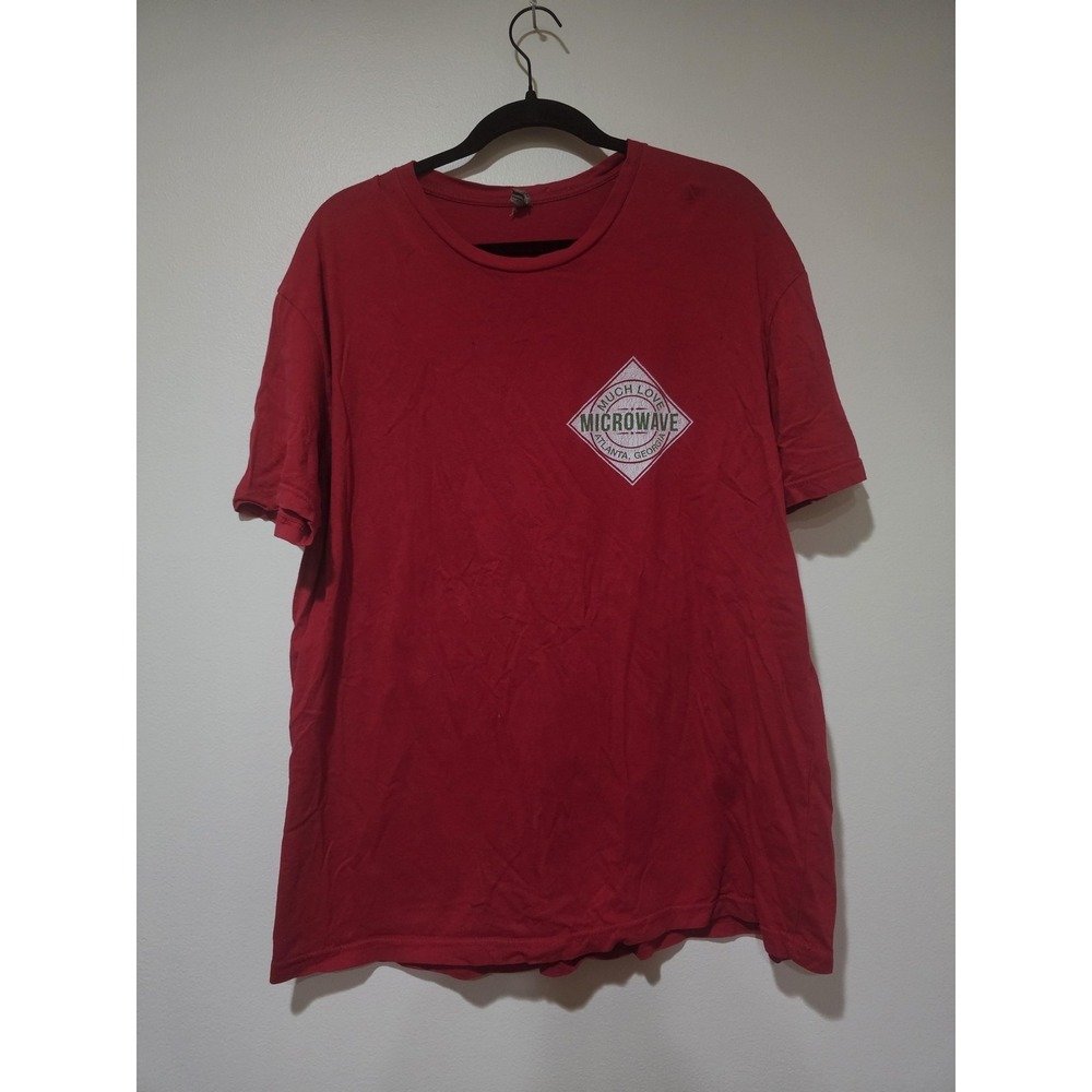 Microwave Tabasco Much Love Shirt Mens XL Red Band Tee Shirt Atlanta GA Original